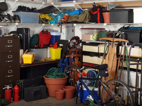 Professional waste clearance team in action